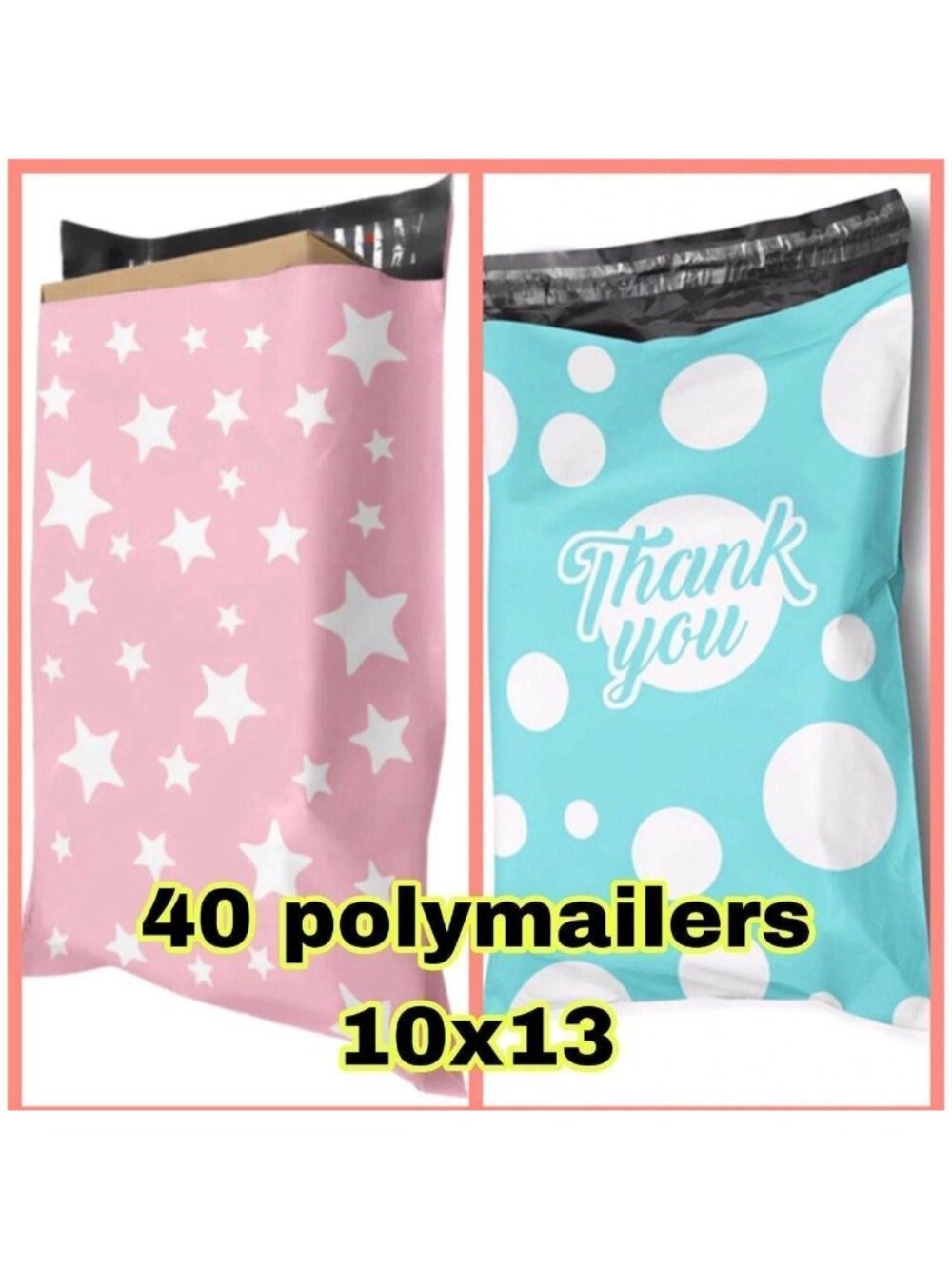 40 Mixed Polymailers Teal